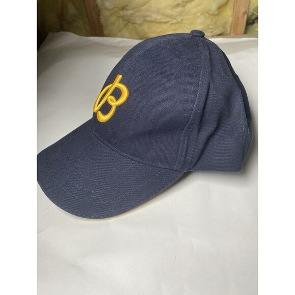 ORIGINAL BREITLING WATCH BLUE GOLD LOGO HAT CAP 100% COTTON ONE SIZE - Picture 2 of 7
